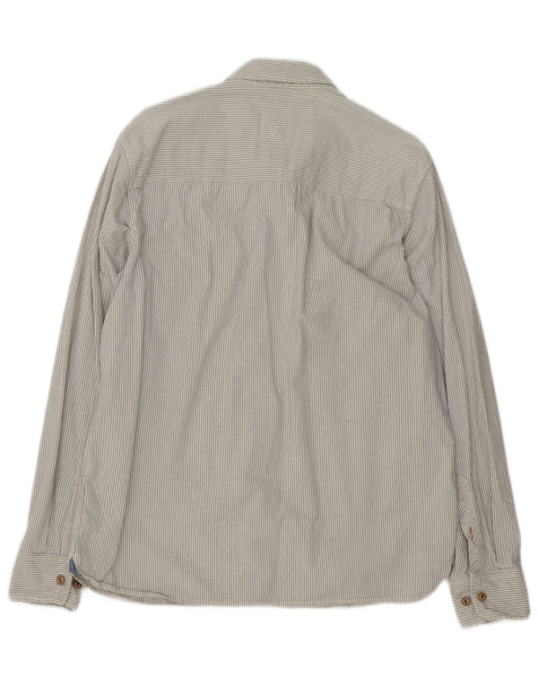 Fat Face Herreskjorte Medium White Pinstripe Bomuld