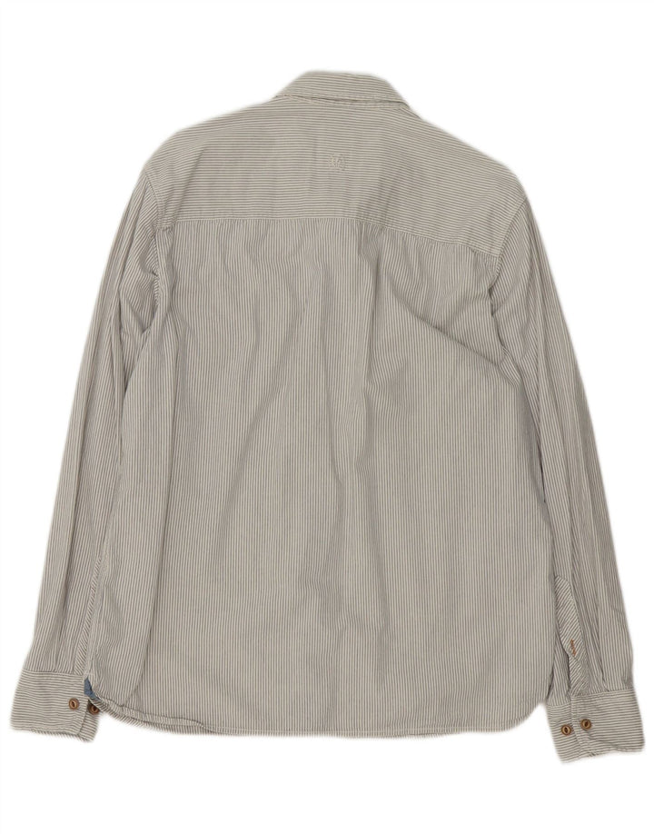 Fat Face Herreskjorte Medium White Pinstripe Bomuld
