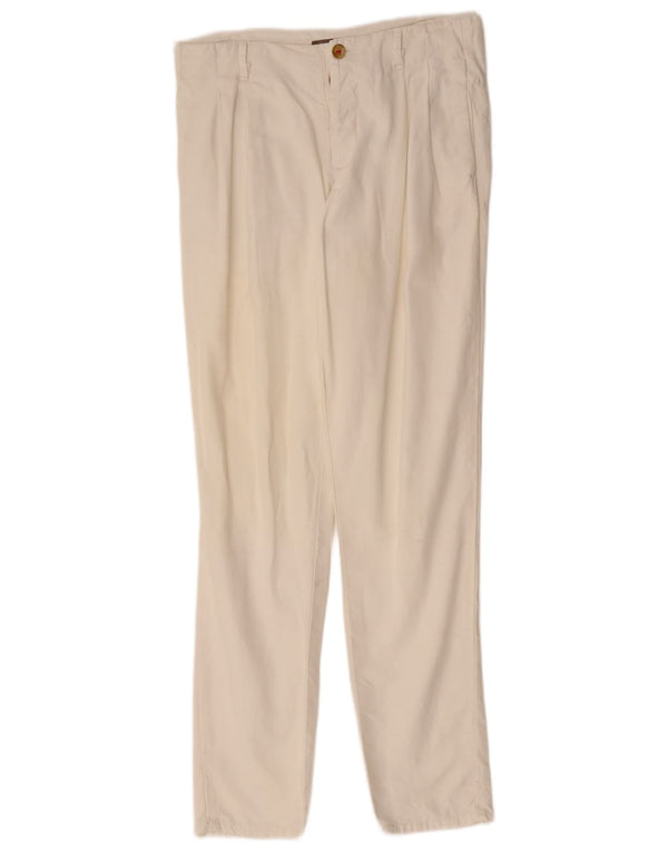 Zara Herre Pegged Chino Bukser EU 38 Small W30 L31 White