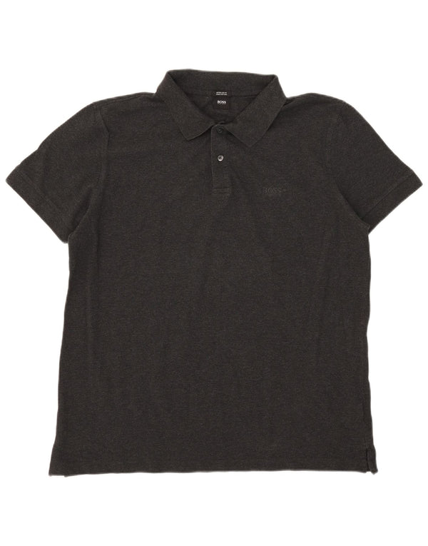 Hugo Boss Herre Regular Fit Polo Shirt 3XL Grå Bomuld