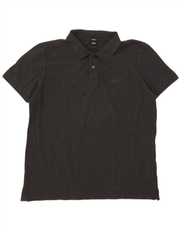 Hugo Boss Herre Regular Fit Polo Shirt 3XL Grå Bomuld