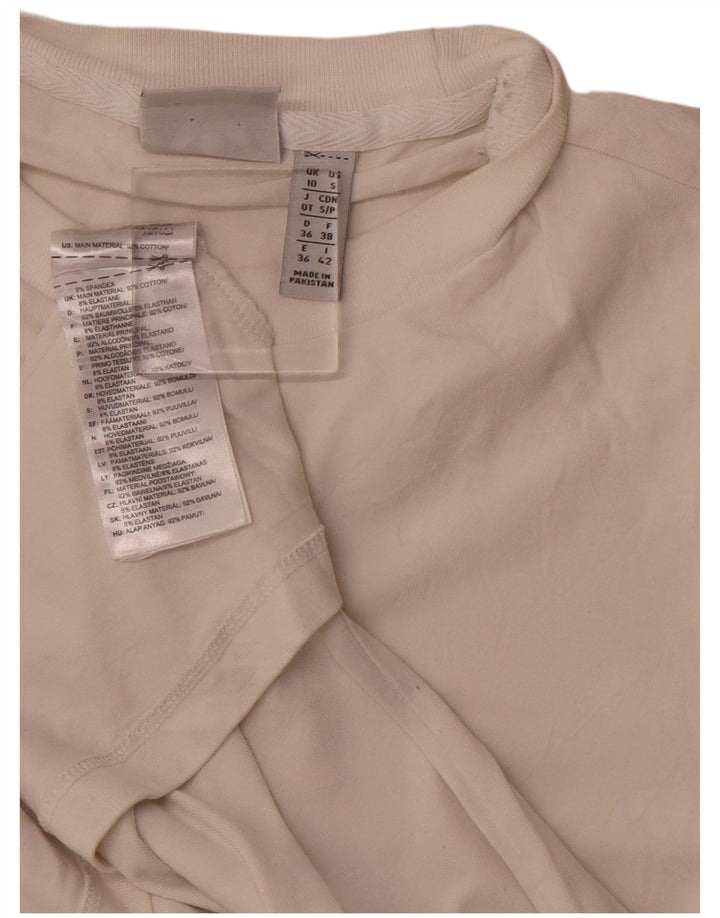 ADIDAS Grafisk T-shirt top til kvinder DK 10 Lille hvid bomuld