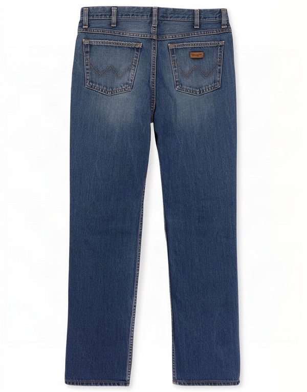 Wrangler Straight Jeans til mænd W33 L30 blå bomuld
