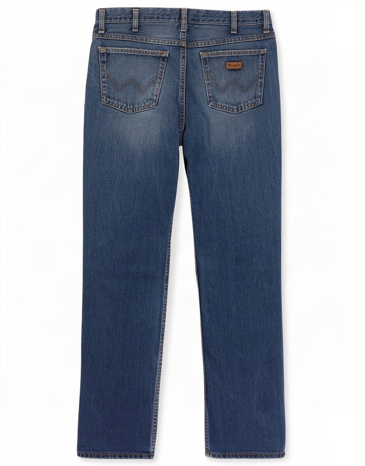 Wrangler Straight Jeans til mænd W33 L30 blå bomuld