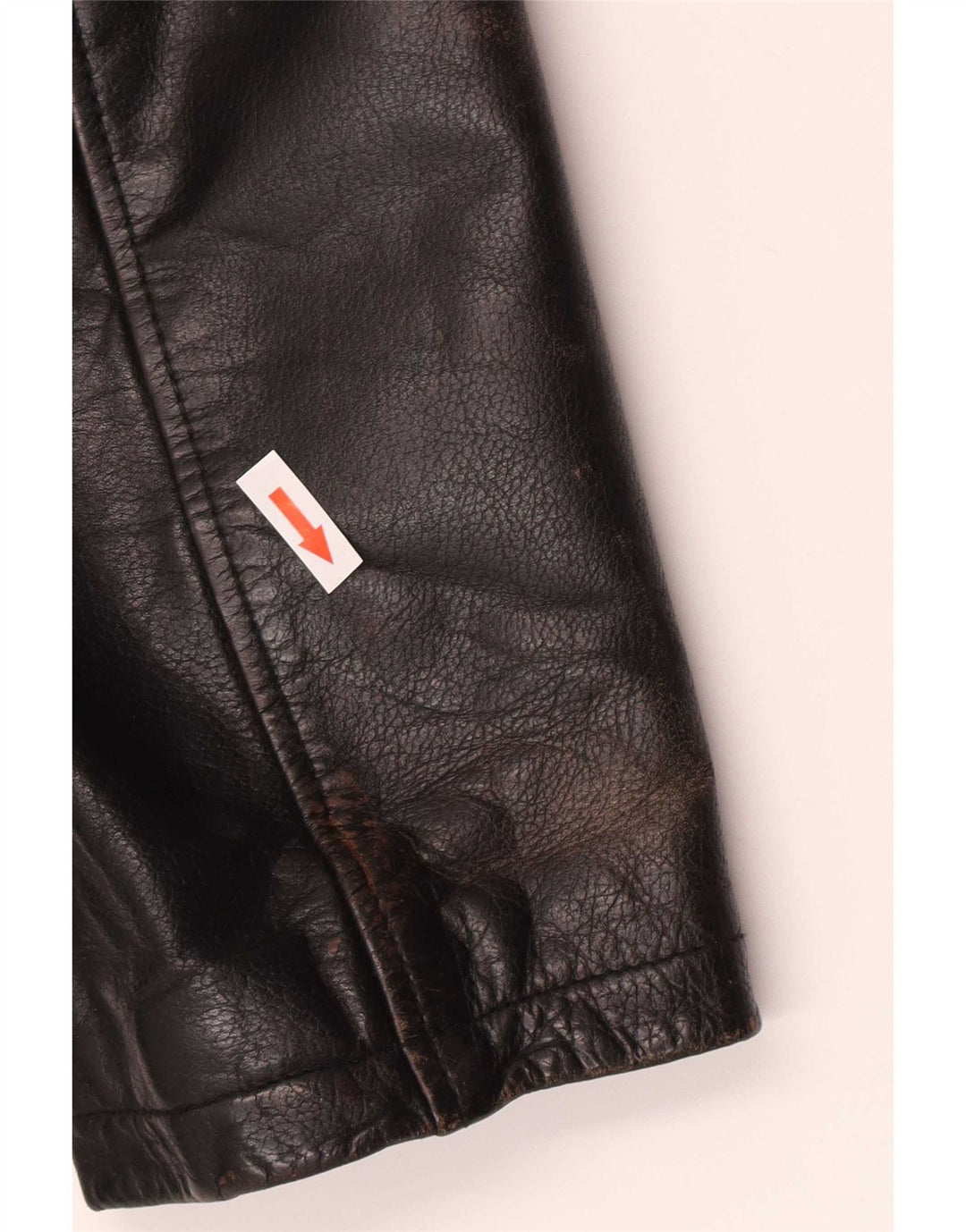 Wilsons Herre Læderjakke UK 38 Medium Sort