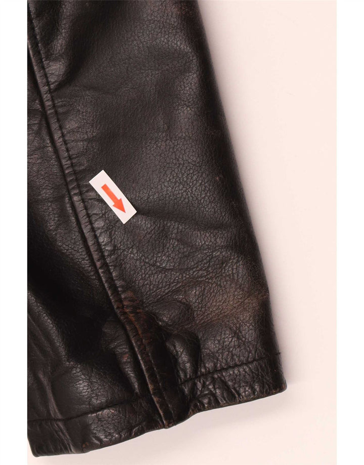Wilsons Herre Læderjakke UK 38 Medium Sort