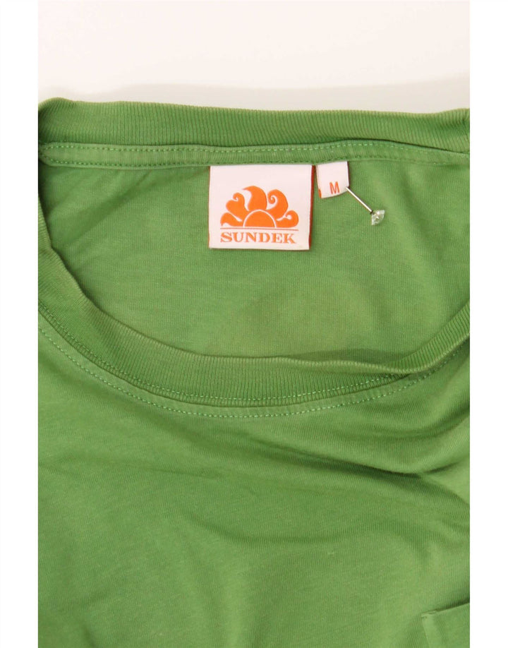 Sundek Herre Grafisk T-Shirt Top Medium Grøn