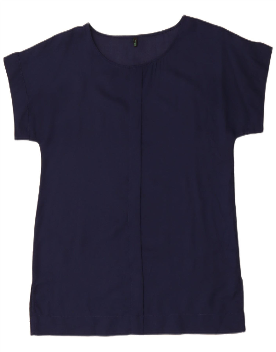 BENETTON Dame Tunika Kjole UK 14 Medium Navy Blue