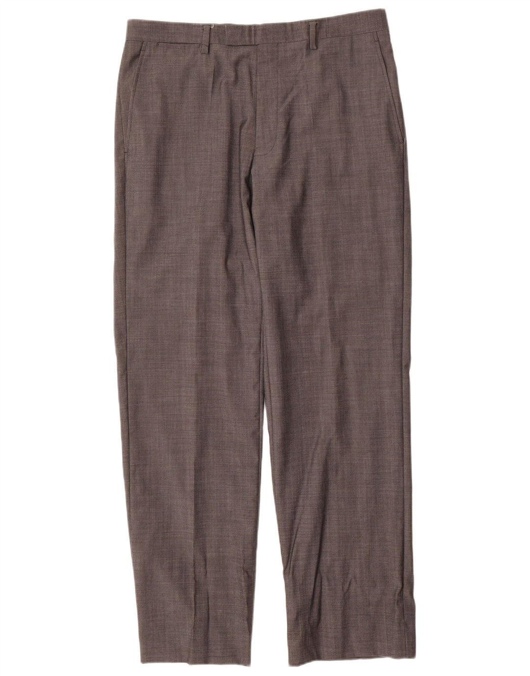 Marks & Spencer Herre Autograph Straight Suit Bukser W34 L31 Grå Uld