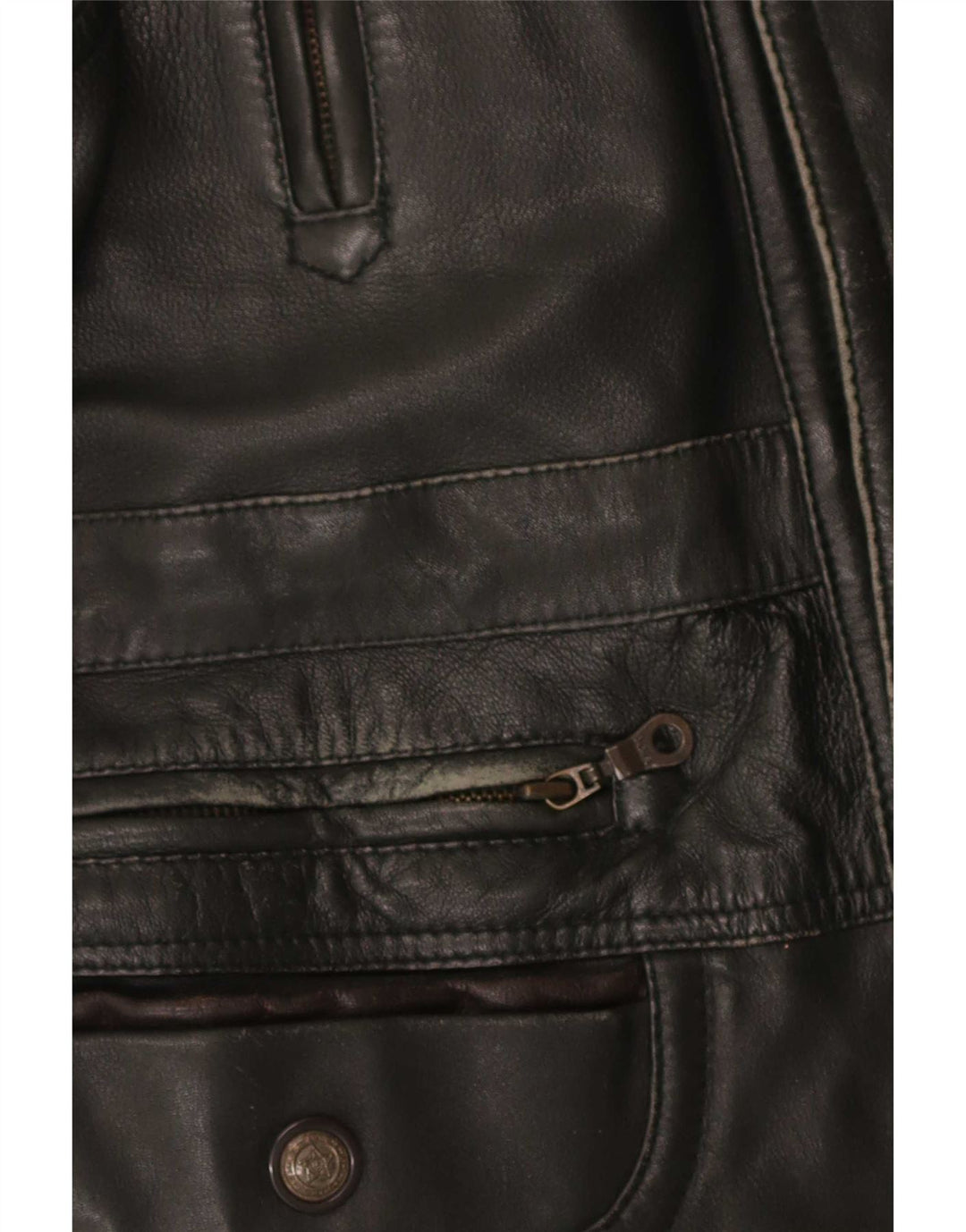 Shelter Bay Herre læderfrakke UK 38 Medium Sort