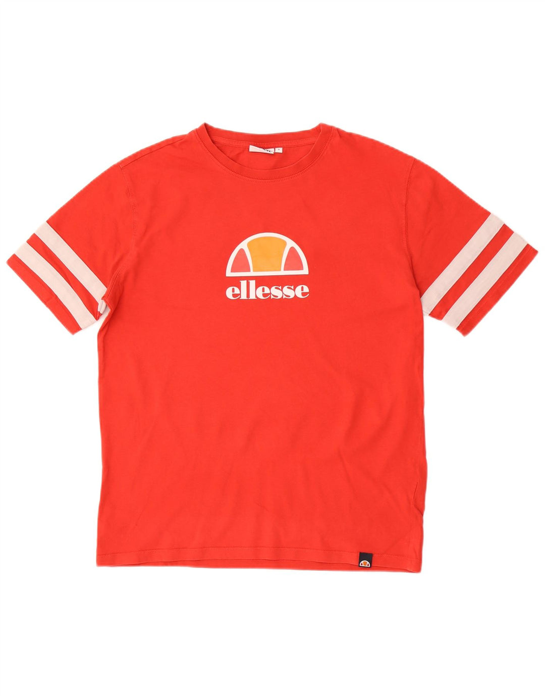 Ellesse Herre Grafisk T-Shirt Top Lille Rød Bomuld
