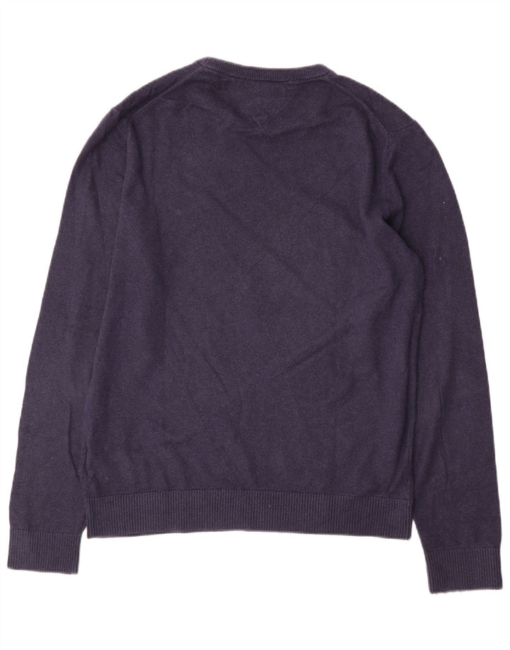 Tommy Hilfiger Herre Crew Neck sweater Medium Navy Blue Bomuld