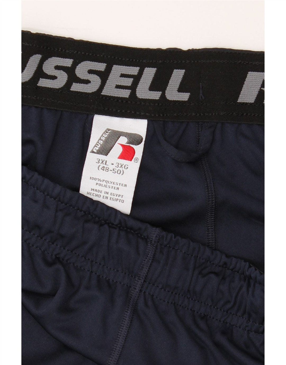 RUSSELL ATHLETIC Mens Sport Shorts 3XL  Navy Blue Polyester Vintage Russell Athletic and Second-Hand Russell Athletic from Messina Hembry 