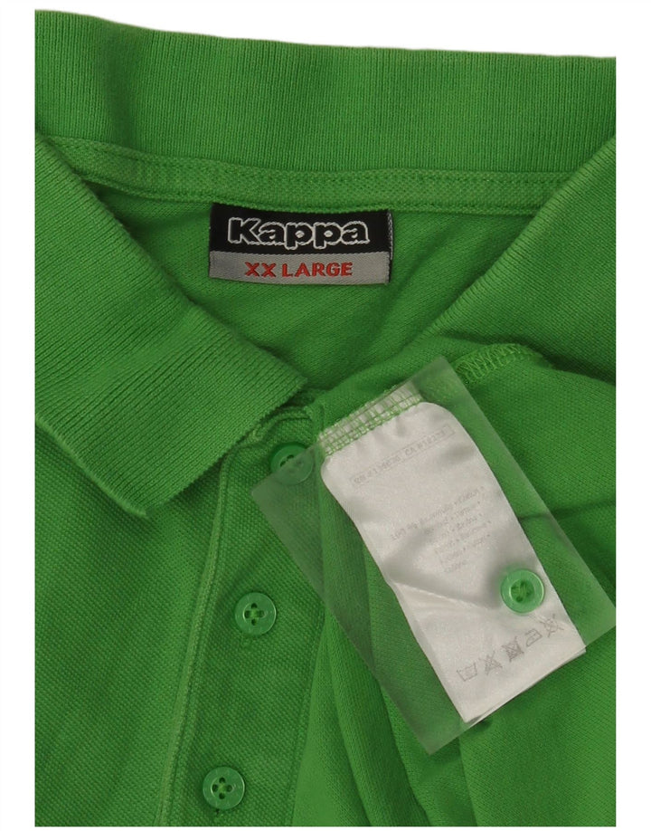 Kappa herre poloshirt 2XL grøn bomuld