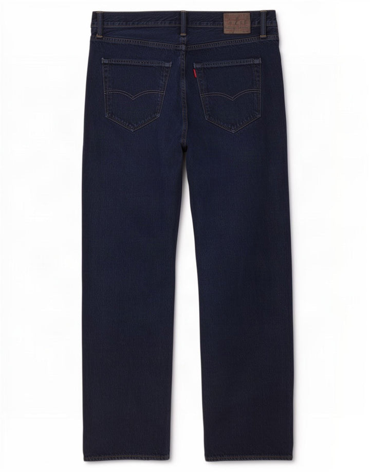 Levi's Herre 501 Straight Jeans W42 L32 Marineblå
