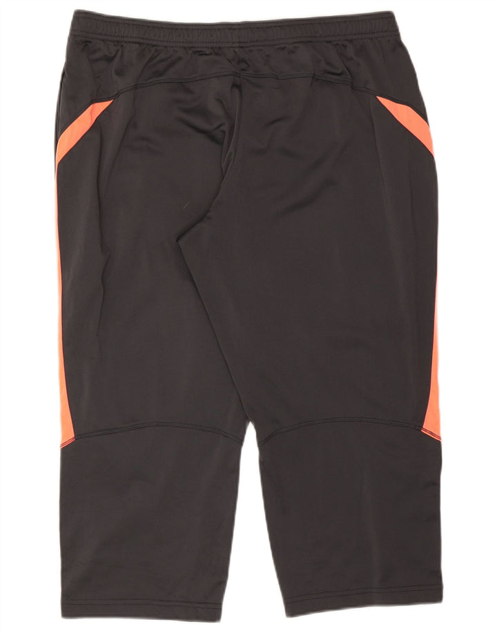 Nike Dame Capri Træningsdragt Bukser UK 18 XL Grå Colourblock Polyester