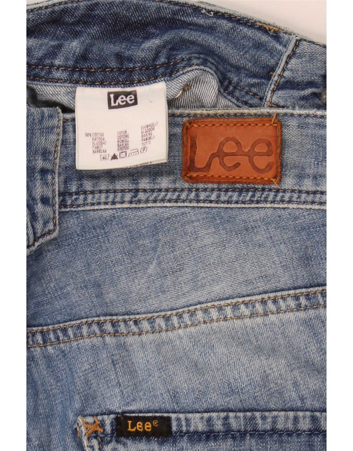 Lee Dame Chazey Cargo Denim Shorts W27 Små Blå Bomuld