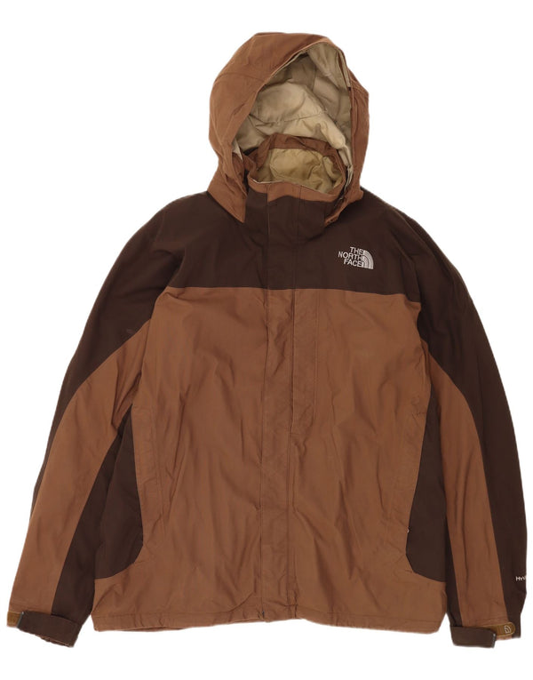 The North Face Herre Hyvent Regnjakke med hætte UK 40 Large Brown Colourblock