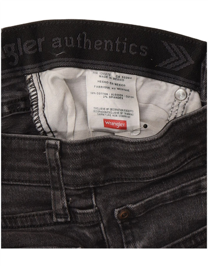 Wrangler Straight Jeans til mænd W28 L30 Grå bomuld