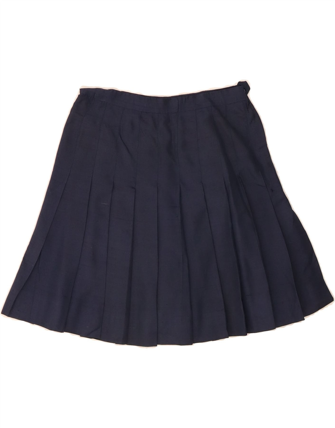 VINTAGE Womens Pleated Skirt W24 XS Navy Blue Vintage Vintage and Second-Hand Vintage from Messina Hembry 