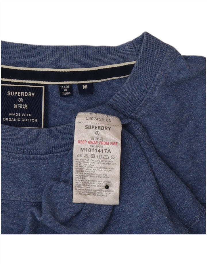 Superdry T-shirt top mellemblå bomuld