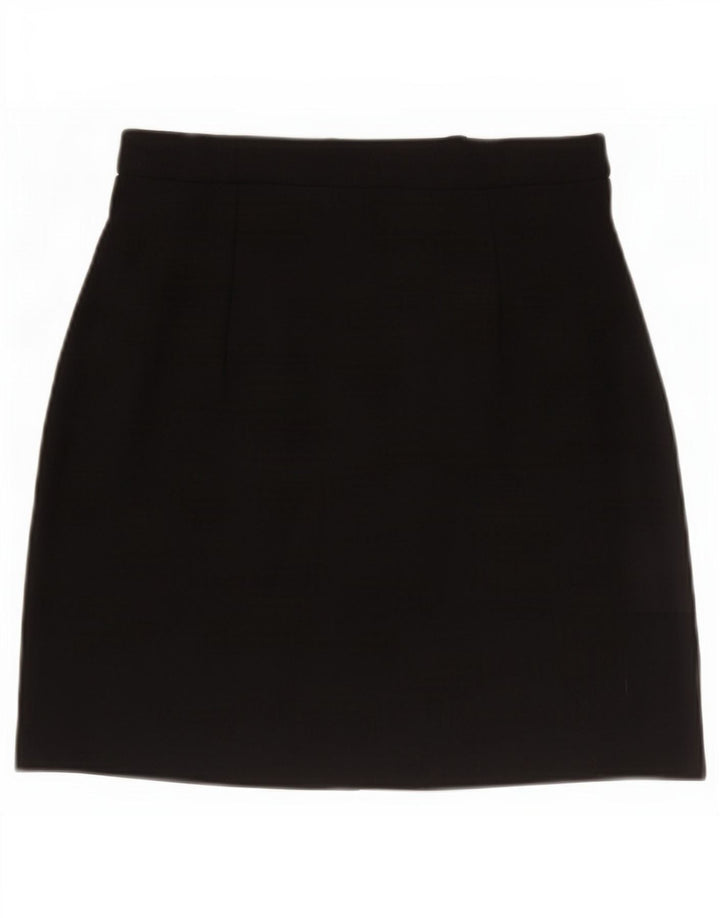 Marks & Spencer Dame Mini-nederdel UK 10 Small W27 Black Viscose
