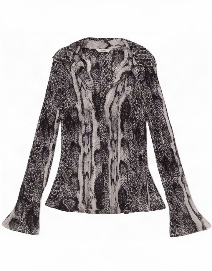 Marks & Spencer Dame Langærmet Bluse Top UK 8 Lille Lilla