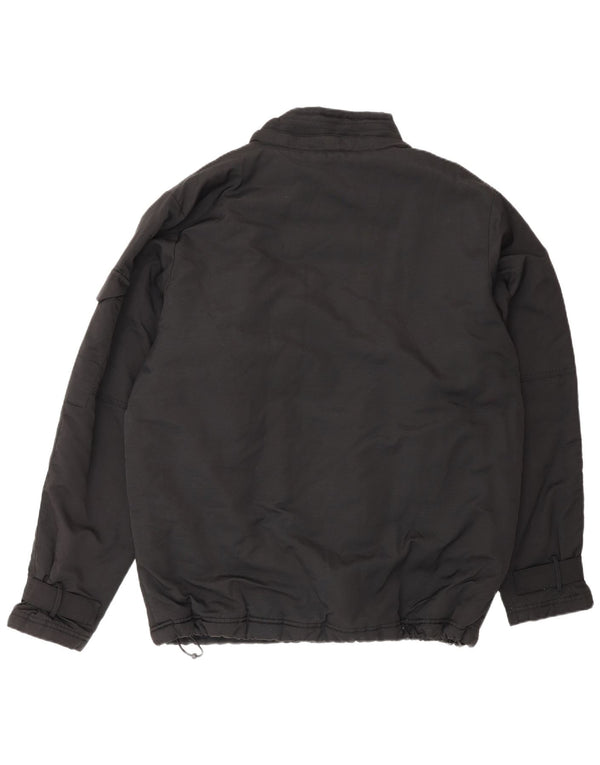 Dickies Herre Windbreaker Jacket UK 40 Large Black Cotton