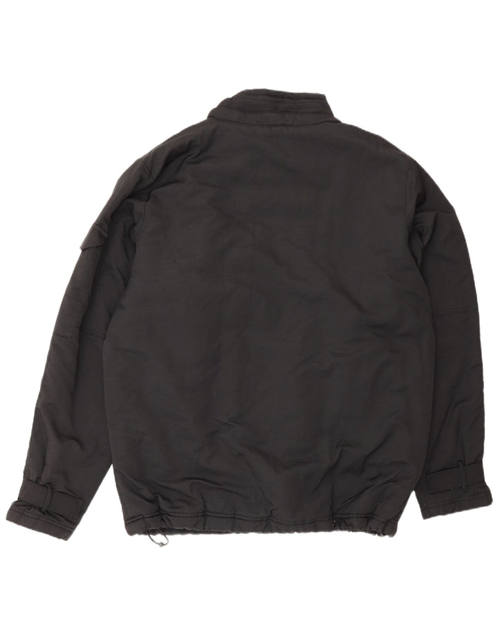 Dickies Herre Windbreaker Jacket UK 40 Large Black Cotton
