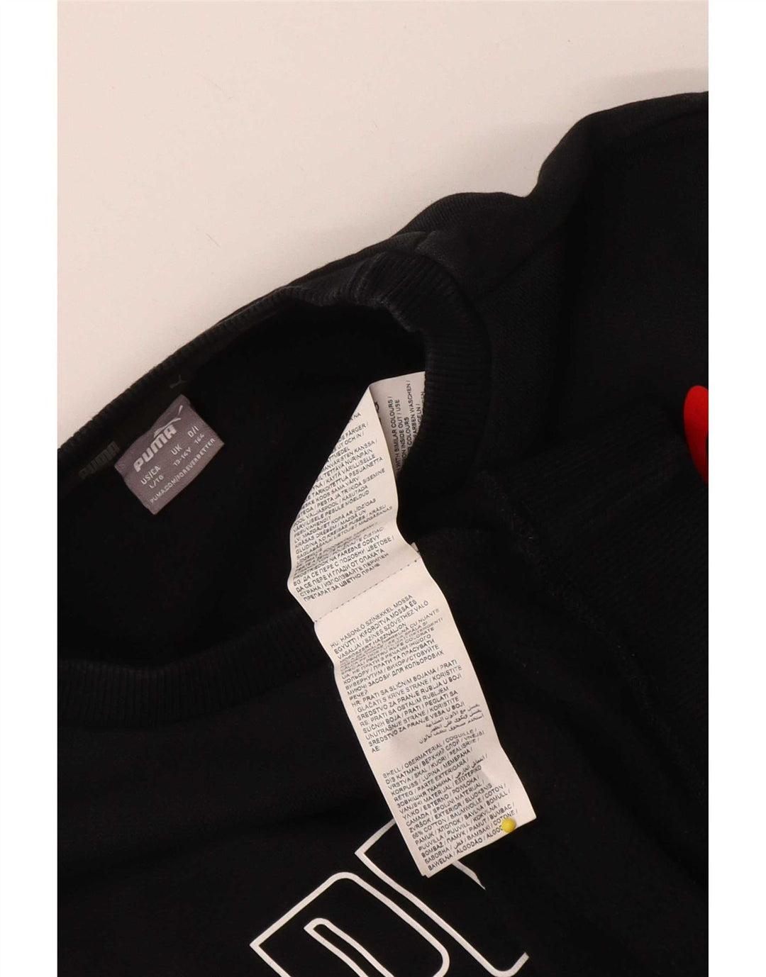 Puma Boys Graphic Sweatshirt Jumper 13-14 år Sort Bomuld
