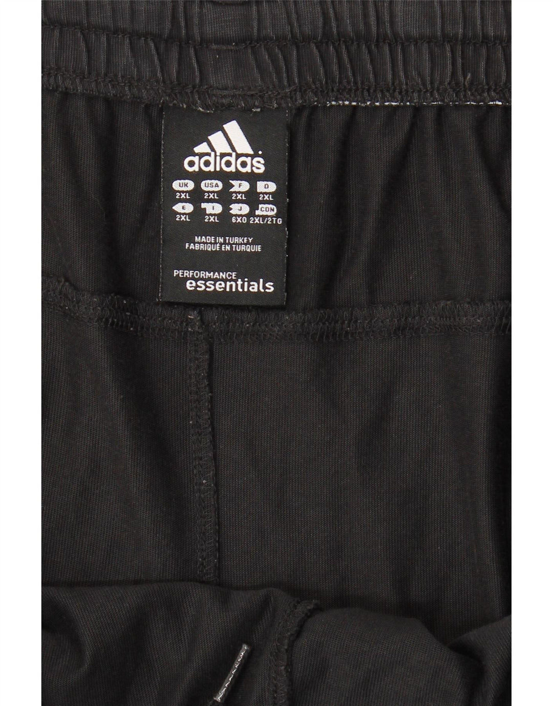 ADIDAS Sportshorts til mænd 2XL sort bomuld