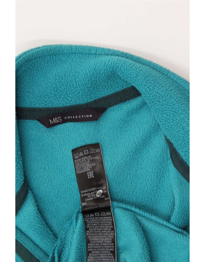 Marks & Spencer Fleecejakke til kvinder UK 6 XS Blå Polyester