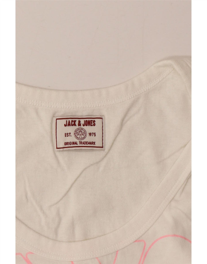 Jack & Jones Herre Grafisk Vest Top Lille Hvid