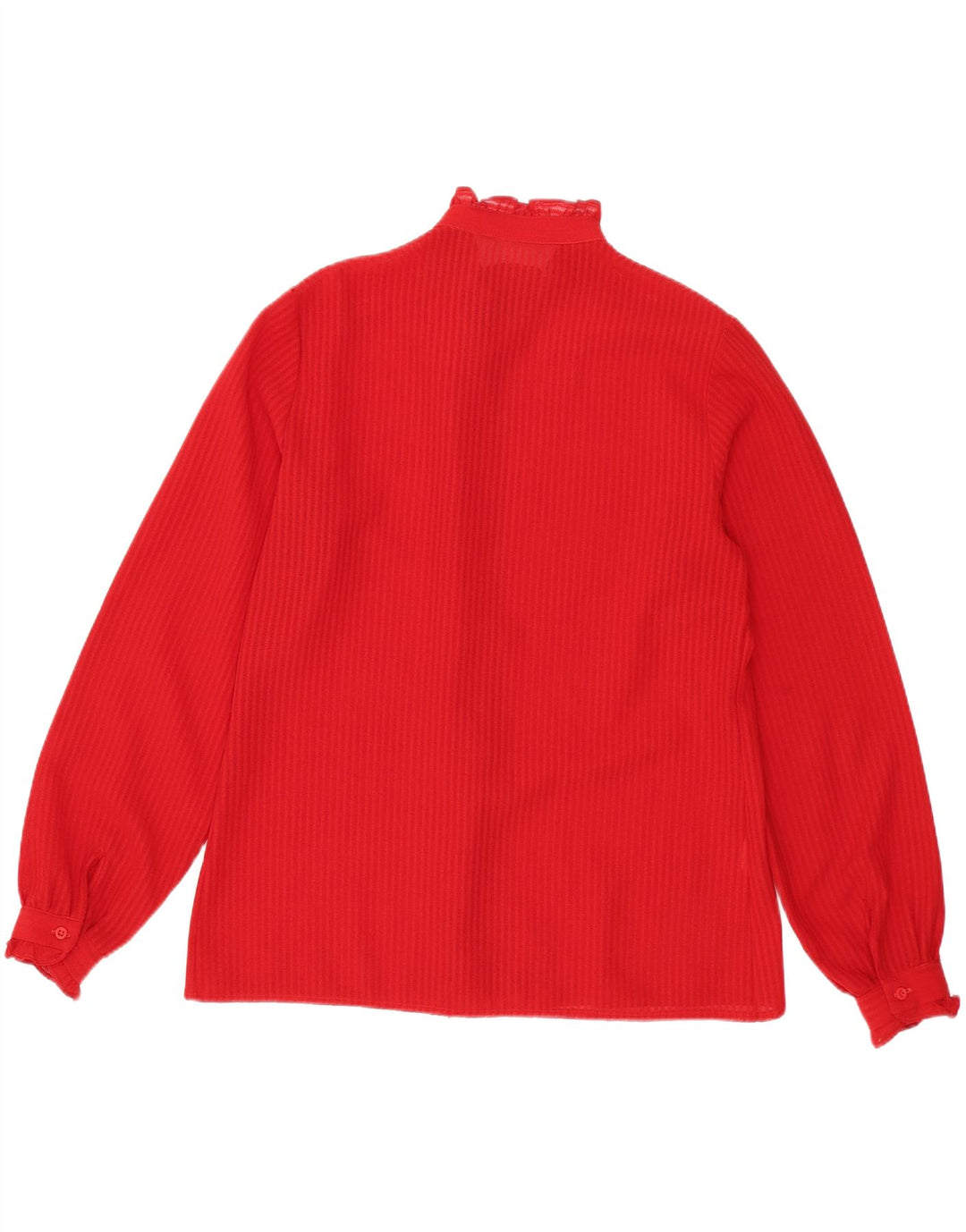 Vintage dameskjortebluse UK 14 Medium rødstribet