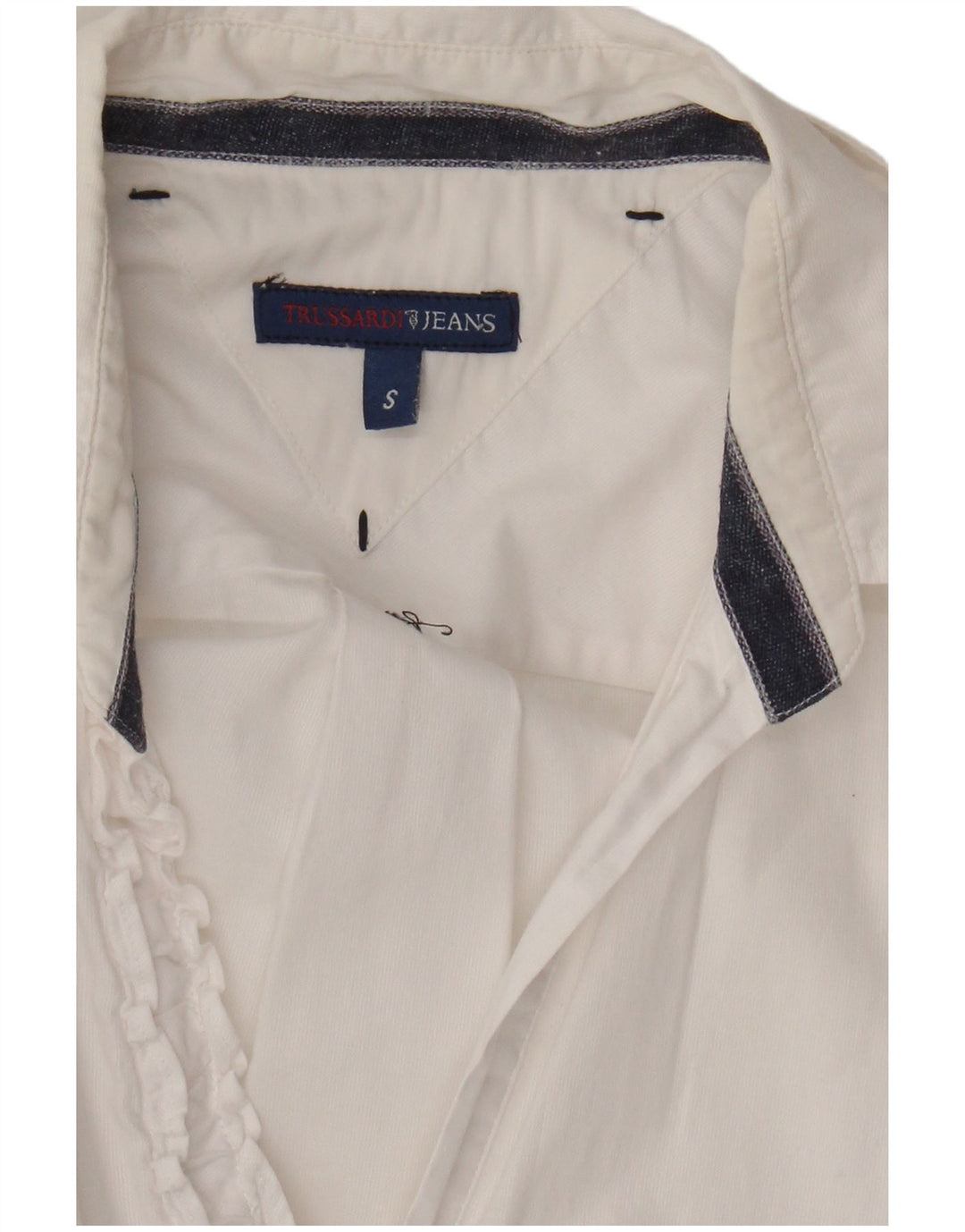 Trussardi Jeans Dameskjorte UK 10 Small White