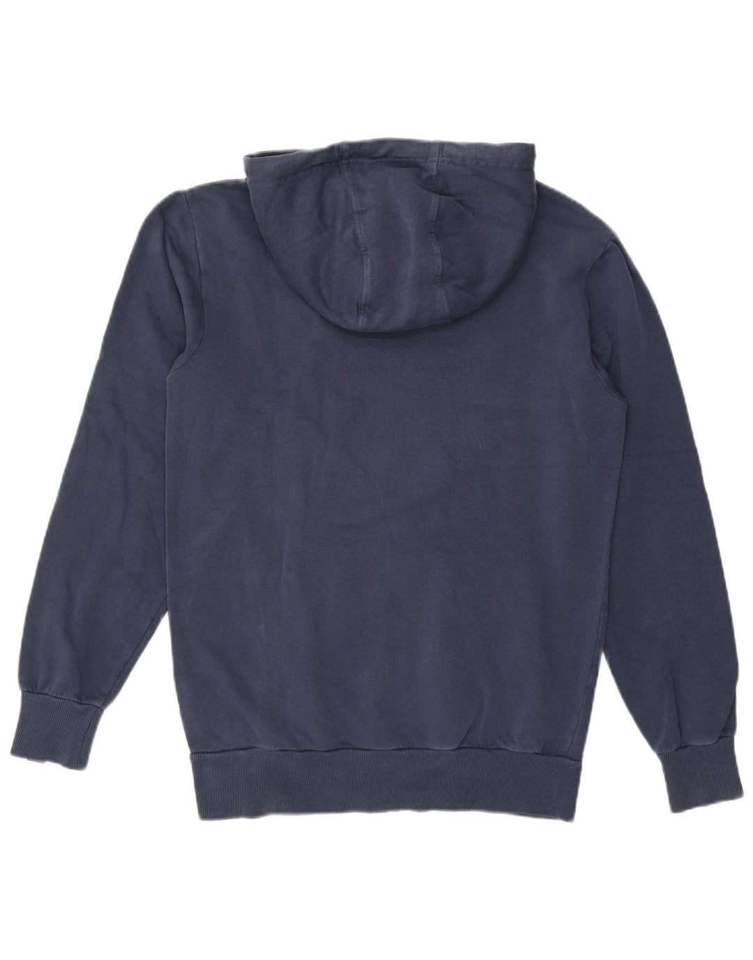 ELLESSE Mens Graphic Hoodie Jumper Medium Navy Blue Colourblock Cotton