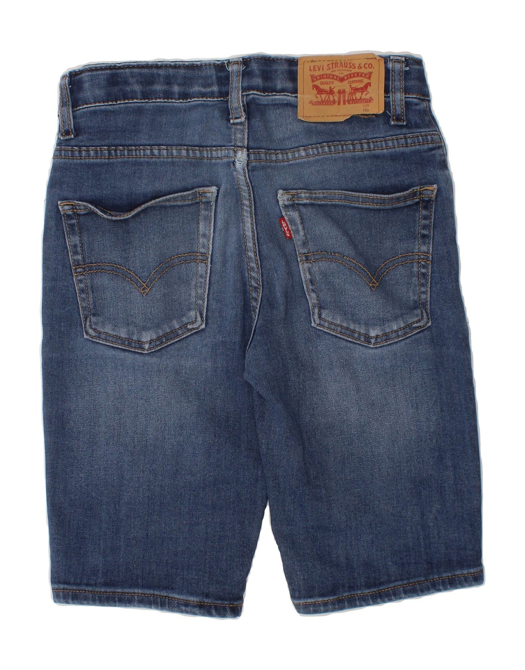 LEVI'S Boys Denim Shorts 9-10 Years W26  Blue Cotton Vintage Levi's and Second-Hand Levi's from Messina Hembry 