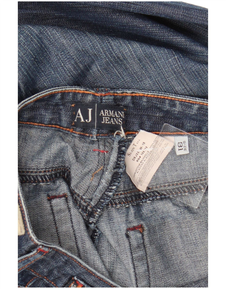 Armani Dame Flared Jeans W31 L32 Marineblå Bomuld