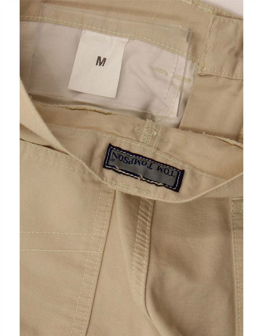 Tom Tompson Herre Lige Chino Bukser Medium W32 L33 Beige Bomuld