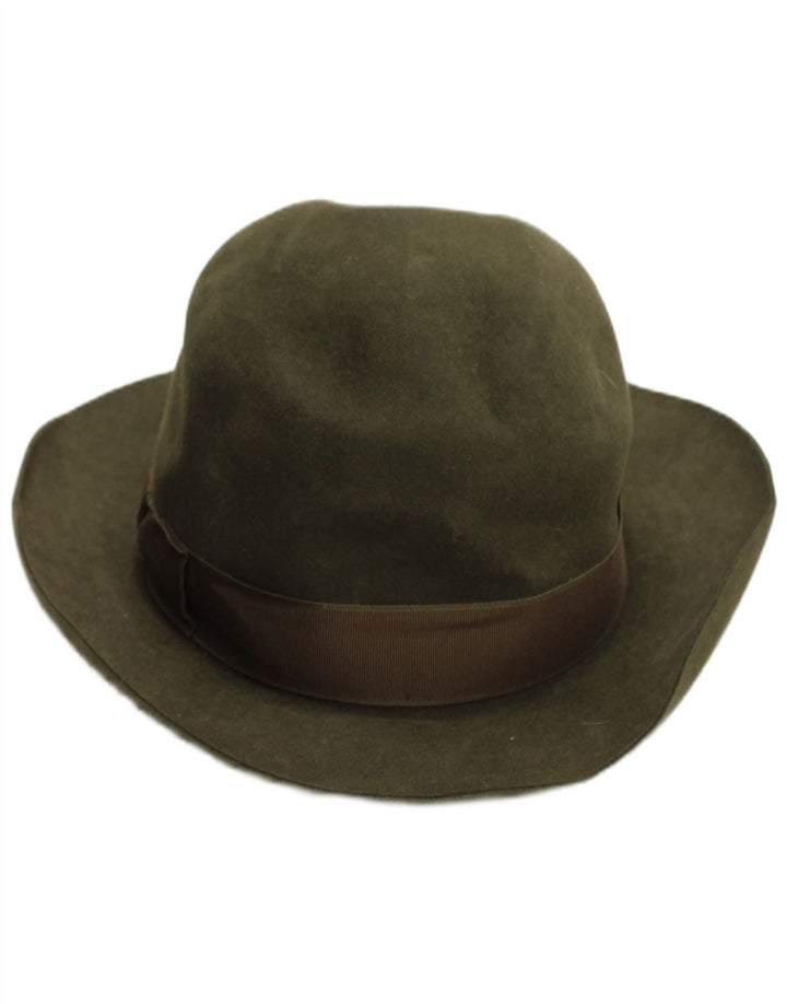 Cervo Herre Fedora Hat Medium Khaki Classic