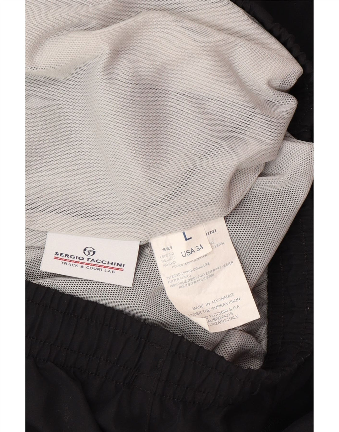 SERGIO TACCHINI Herre træningsdragt Bukser Large W34 L31 Sort Polyester