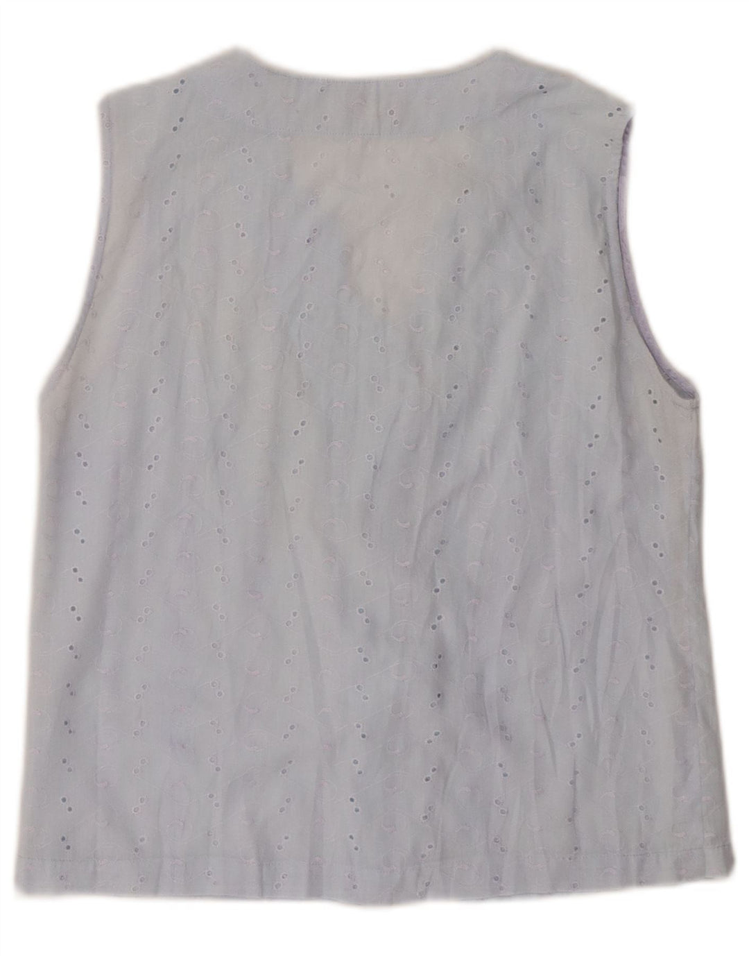 Creativity Dame ærmeløs skjorte bluse UK 14 Large Blue