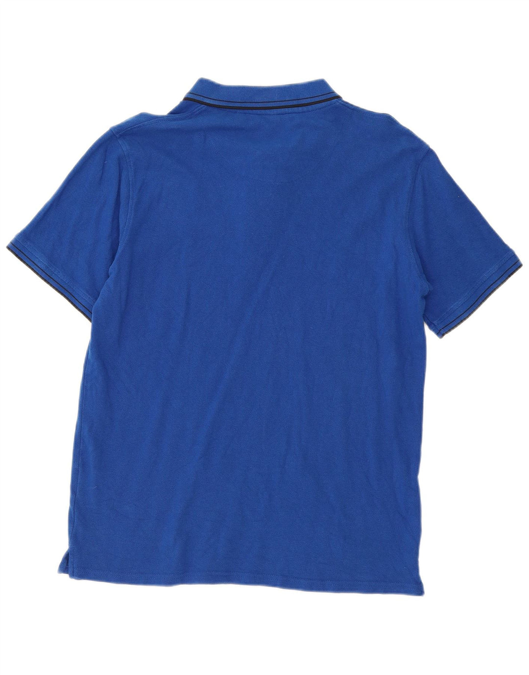 Lyle & Scott herre poloshirt 2XL blå stribet bomuld