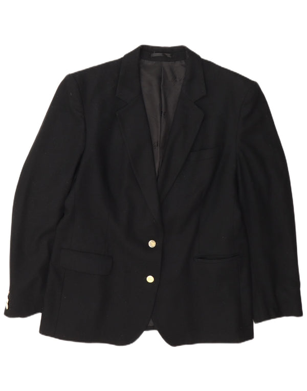 Burberrys Dame 2 Buttons Regular Fit Blazer Jacket UK 14 Medium Sort Uld