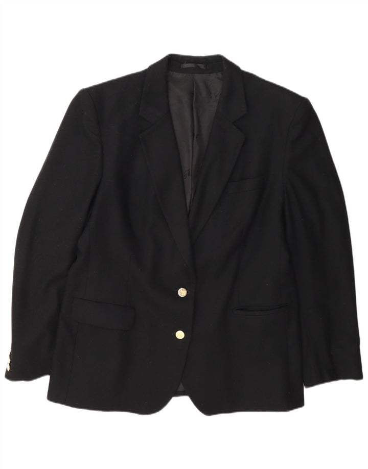 Burberrys Dame 2 Buttons Regular Fit Blazer Jacket UK 14 Medium Sort Uld