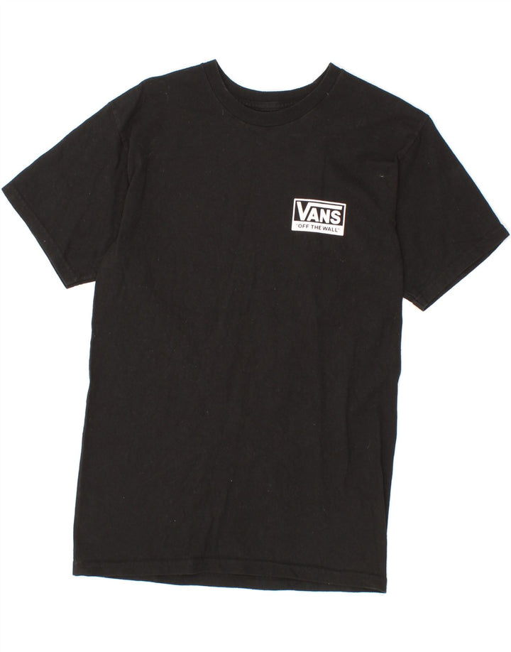 VANS Mens Graphic T-Shirt Top Small Black Vintage Vans and Second-Hand Vans from Messina Hembry 