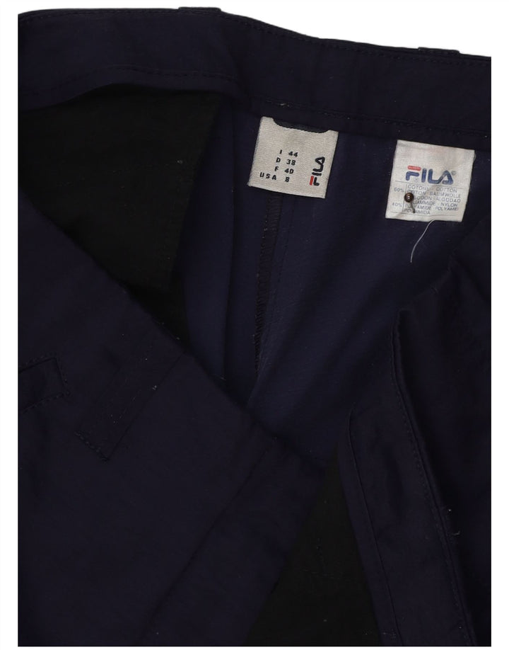 FILA Chino Shorts til kvinder IT 44 Medium W30 Marineblå Bomuld