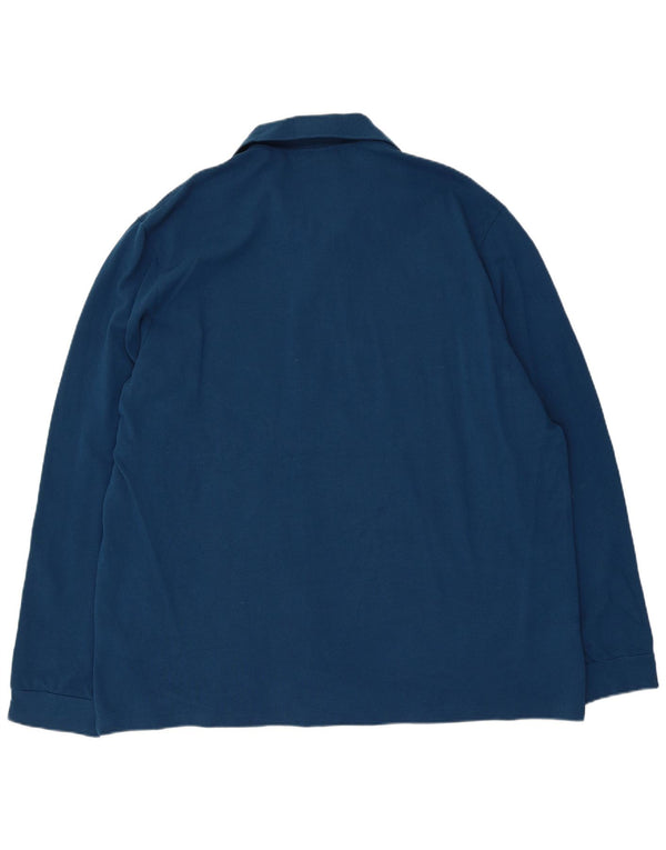 Lacoste Langærmet herre poloskjorte i klassisk pasform størrelse 8 3XL blå bomuld