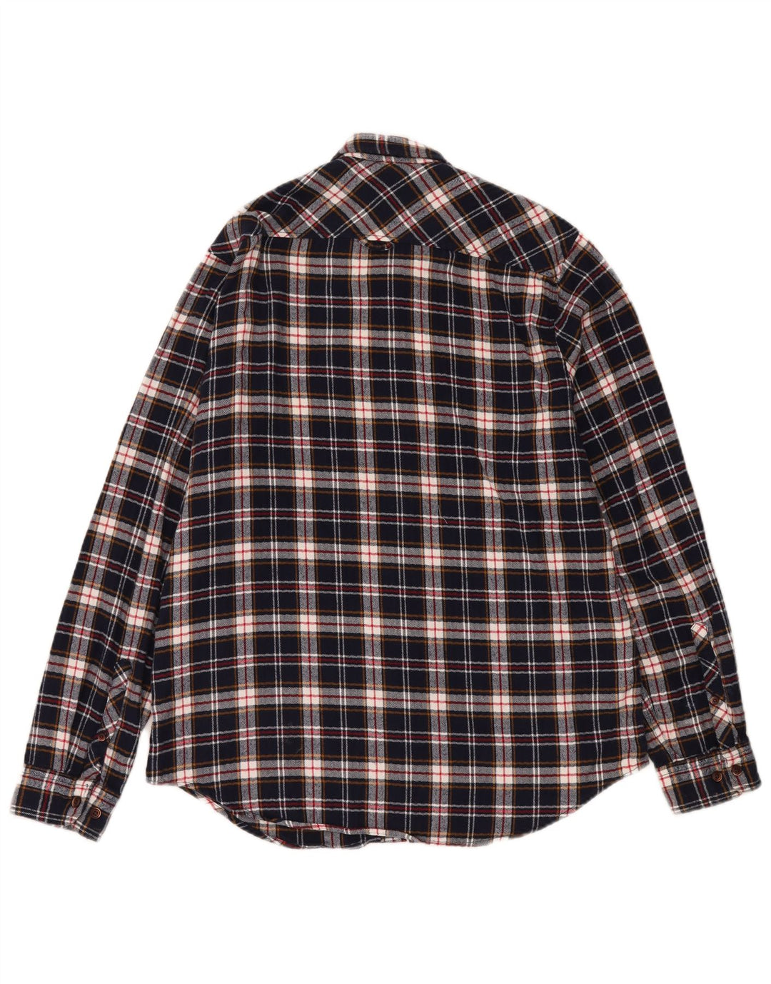 Superdry Herre Regular Fit Flanellskjorte XL Marineblå Ternet Bomuld