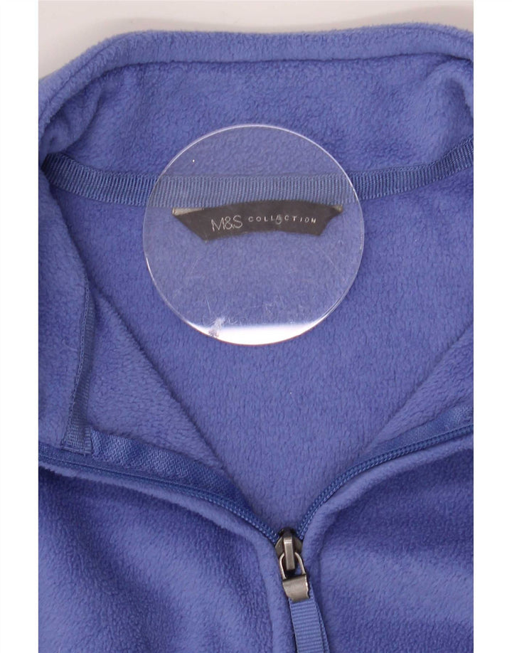 Marks & Spencer Fleecejakke til kvinder UK 16 Large Blue